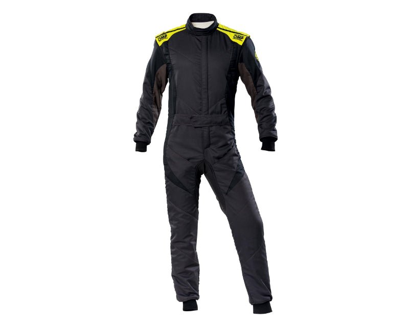 OMP First Evo Overall Anth/F Yellow - Size 60 (Fia 8856 - 2018) - Racing Suits - OMP at Garage 56 Engineering