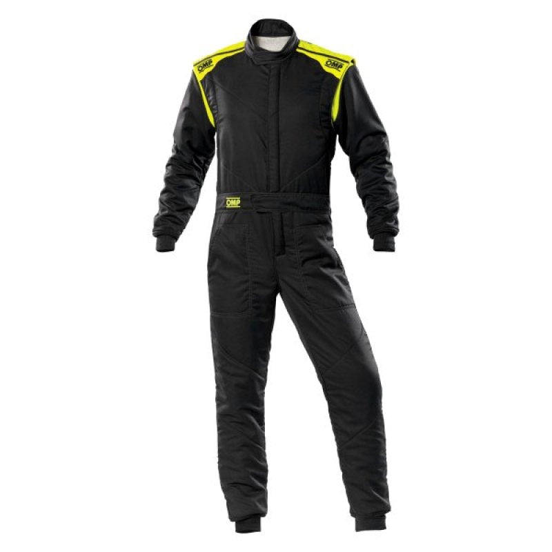 OMP First - S Overall Anthr/Fluorescent Yellow - Size 64 (Fia 8856 - 2018) - Racing Suits - OMP at Garage 56 Engineering