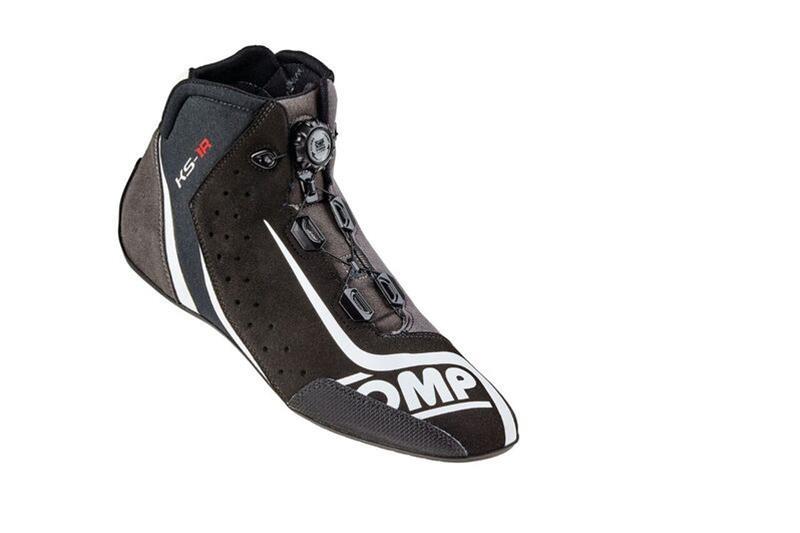 OMP KS - 1R Shoes Black/Silver - Size 47 - Racing Shoes - OMP at Garage 56 Engineering