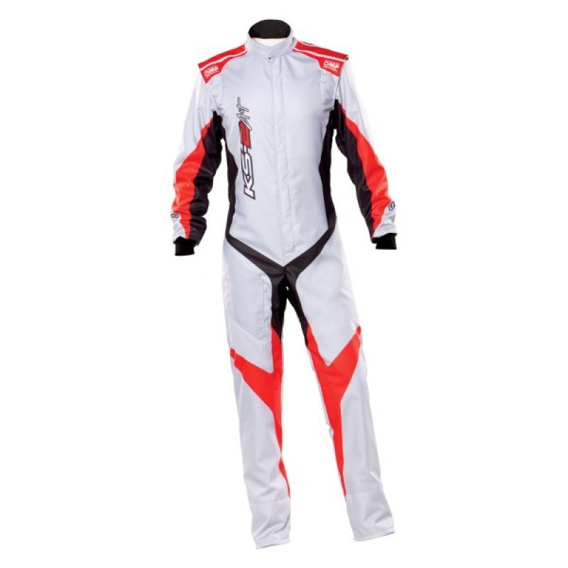 OMP KS - 2 Art Suit Silver/Red - Size 46 - Racing Jackets - OMP at Garage 56 Engineering