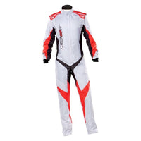 OMP KS - 2 Art Suit Silver/Red - Size 62 - Racing Jackets - OMP at Garage 56 Engineering