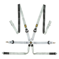OMP One - D 2 Pull Up Harness - Grey - Seat Belts & Harnesses - OMP at Garage 56 Engineering