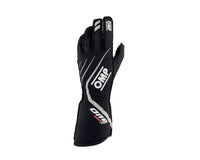 OMP One Evo X Gloves Black - Size L (Fia 8856 - 2018) - Racing Gloves - OMP at Garage 56 Engineering