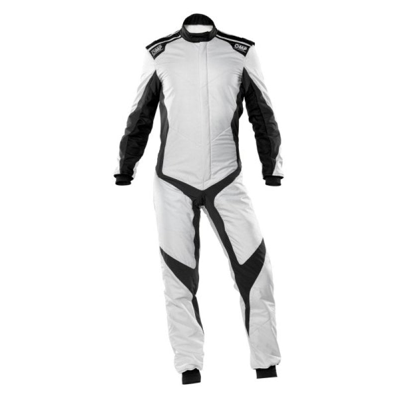 OMP One Evo X Overall Silver/Black - Size 50 (Fia 8856 - 2018) - Racing Suits - OMP at Garage 56 Engineering