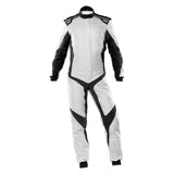 OMP One Evo X Overall Silver/Black - Size 52 (Fia 8856 - 2018) - Racing Suits - OMP at Garage 56 Engineering