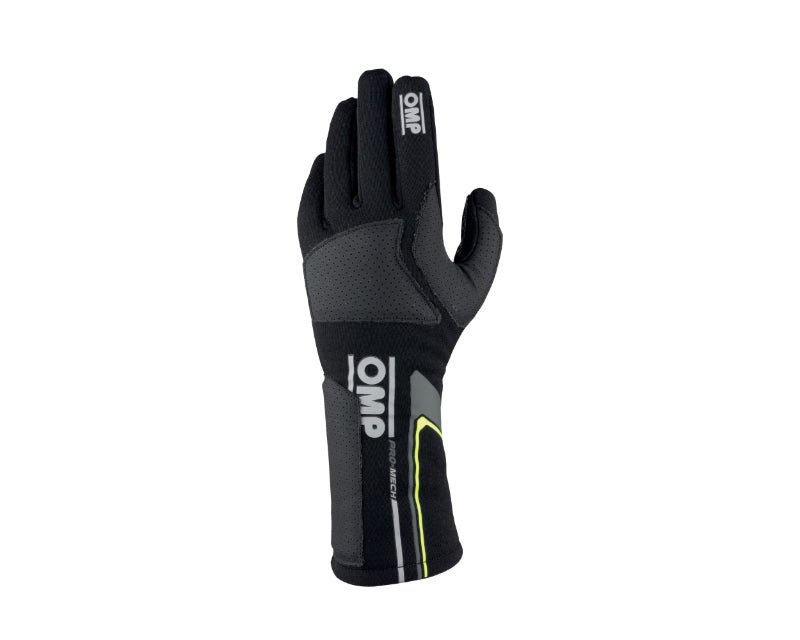 OMP Pro Mech Evo Gloves Black - Size L (Fia 8856 - 2018) - Garage 56 Engineering