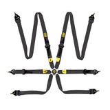 OMP Safety Harness First 2In Black (Fia 8853 - 2016) Pull Up - Steel Adj - Seat Belts & Harnesses - OMP at Garage 56 Engineering