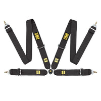OMP Safety Harness First 3In 4 Points Black Fia 8854/98 - Garage 56 Engineering