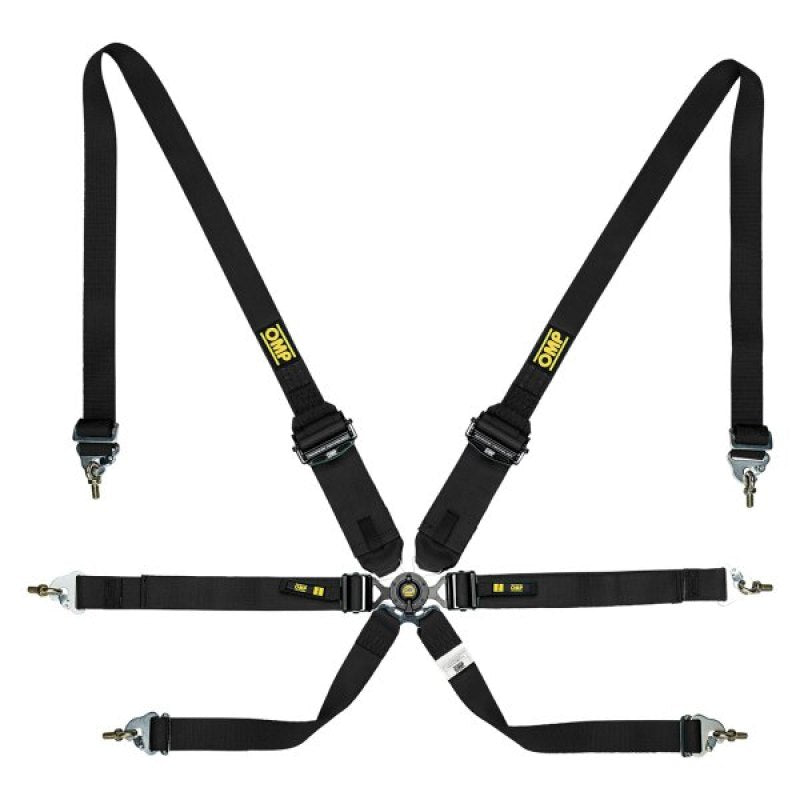 OMP Safety Harness One 2In Endurance Black Pull Down - (Fia 8853 - 2016) - Seat Belts & Harnesses - OMP at Garage 56 Engineering
