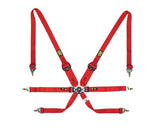 OMP Safety Harness One 2In Endurance Red Pull Down - (Fia 8853 - 2016) - Seat Belts & Harnesses - OMP at Garage 56 Engineering