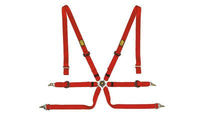 OMP Safety Harness One 2In Pull Up - Red (Fia 8853 - 2016) - Seat Belts & Harnesses - OMP at Garage 56 Engineering