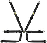 OMP Safety Harness Tecnica 2In Prot Black Pull Up - (Fia 8853 - 2016) - Seat Belts & Harnesses - OMP at Garage 56 Engineering
