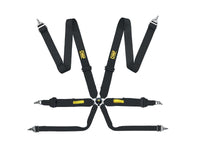 OMP Tecnica 3 Safety Harness Black - Seat Belts & Harnesses - OMP at Garage 56 Engineering