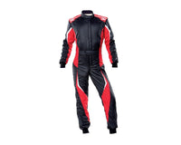 OMP Tecnica Evo Overall My21 Black/Red - Size 50 (Fia 8856 - 2018) - Racing Suits - OMP at Garage 56 Engineering