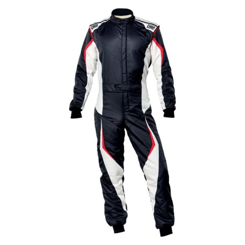 OMP Tecnica Evo Overall My21 Black/White - Size 48 (Fia 8856 - 2018) - Racing Suits - OMP at Garage 56 Engineering