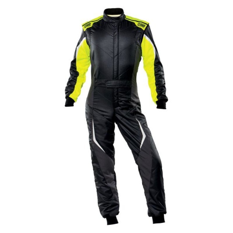 OMP Tecnica Evo Overall My21 Black/Yellow - Size 44 (Fia 8856 - 2018) - Racing Suits - OMP at Garage 56 Engineering