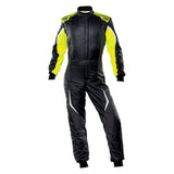 OMP Tecnica Evo Overall My21 Black/Yellow - Size 62 (Fia 8856 - 2018) - Racing Suits - OMP at Garage 56 Engineering