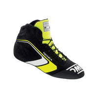 OMP Tecnica Shoes Black/Fluorescent Yellow - Size 43 (Fia 8856 - 2018) - Racing Shoes - OMP at Garage 56 Engineering