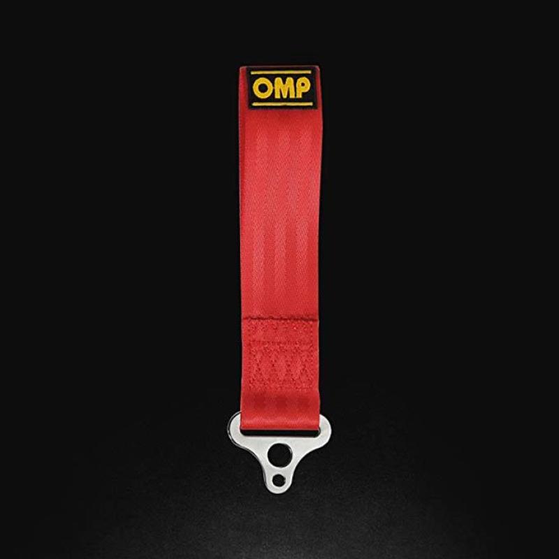 OMP Tow Hook Stainless Internal Diametre 100 mm - Medium Material (Red) - Hardware - Singles - OMP at Garage 56 Engineering