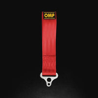 OMP Tow Hook Stainless Internal Diametre 100 mm - Medium Material (Red) - Hardware - Singles - OMP at Garage 56 Engineering