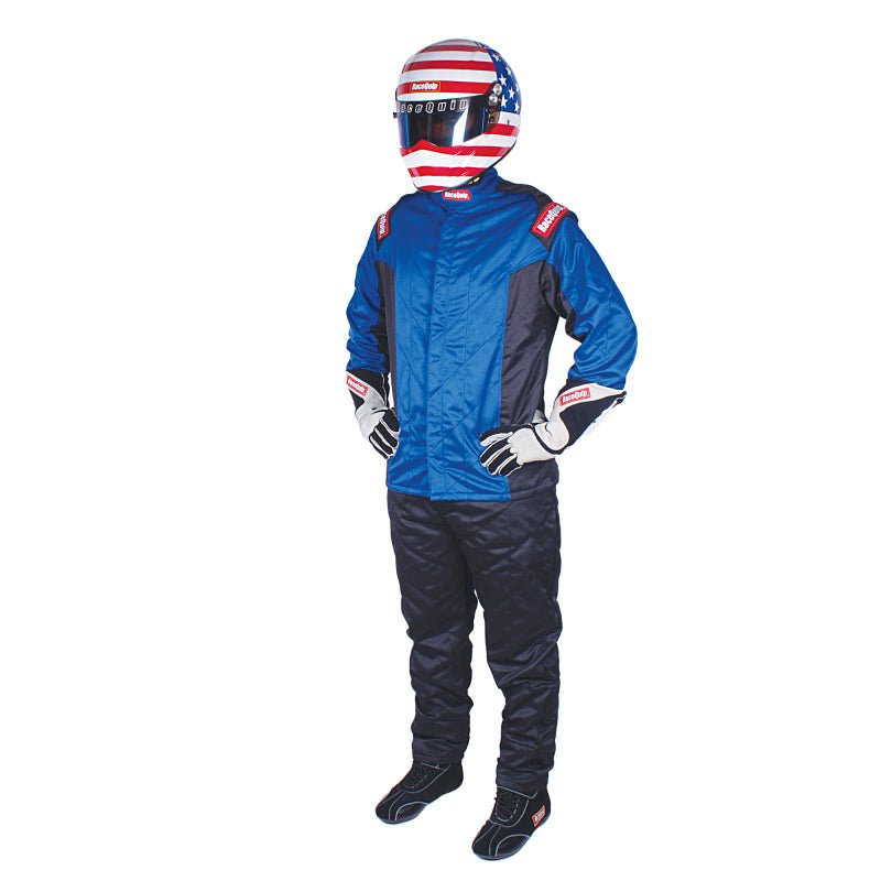 RaceQuip Blue Chevron - 5 Jacket SFI - 5 - Large - Racing Jackets - Racequip at Garage 56 Engineering