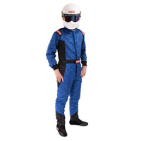 RaceQuip Blue Chevron - 5 Suit SFI - 5 - 2XL - Racing Suits - Racequip at Garage 56 Engineering