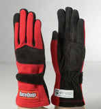 RaceQuip Red 2 - Layer SFI - 5 Glove - Medium - Racing Gloves - Racequip at Garage 56 Engineering