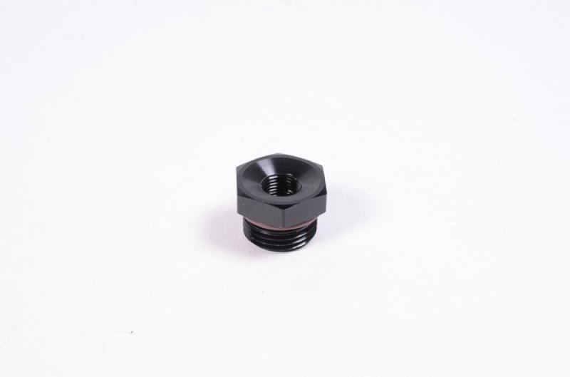Radium Engineering 8AN ORB to 1/8NPT Female Adapter Fitting - Blk Anodized - Fittings - Radium Engineering at Garage 56 Engineering
