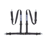Sparco Belt 2 Inch Black 4Pt Snap - In - Seat Belts & Harnesses - SPARCO at Garage 56 Engineering