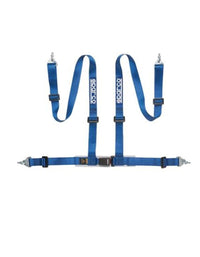 Sparco Belt 2 Inch Blue 4Pt Snap - In - Garage 56 Engineering