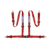 Sparco Belt 2 Inch Red 4Pt Snap - In - Seat Belts & Harnesses - SPARCO at Garage 56 Engineering