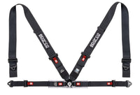 Sparco Belt 4Pt 3in/2in Competition Harness - Black - Garage 56 Engineering