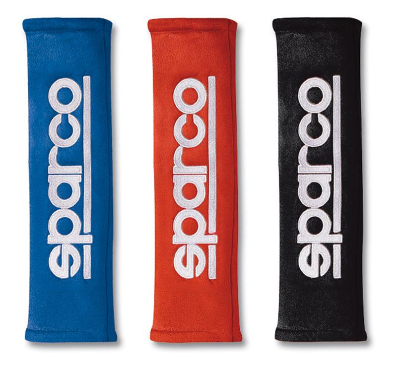 Sparco Belt Pad 2In Alcantara Blue - Seat Belts & Harnesses - SPARCO at Garage 56 Engineering