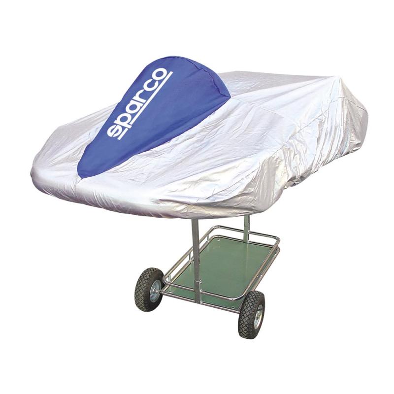 Sparco Kart Cover Silver/Blue - Car Covers - SPARCO at Garage 56 Engineering