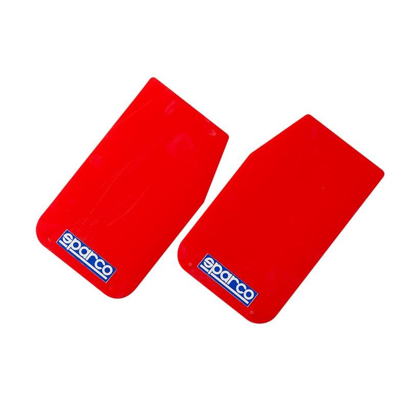 Sparco Mud Flap Pair Red - Mud Flaps - SPARCO at Garage 56 Engineering