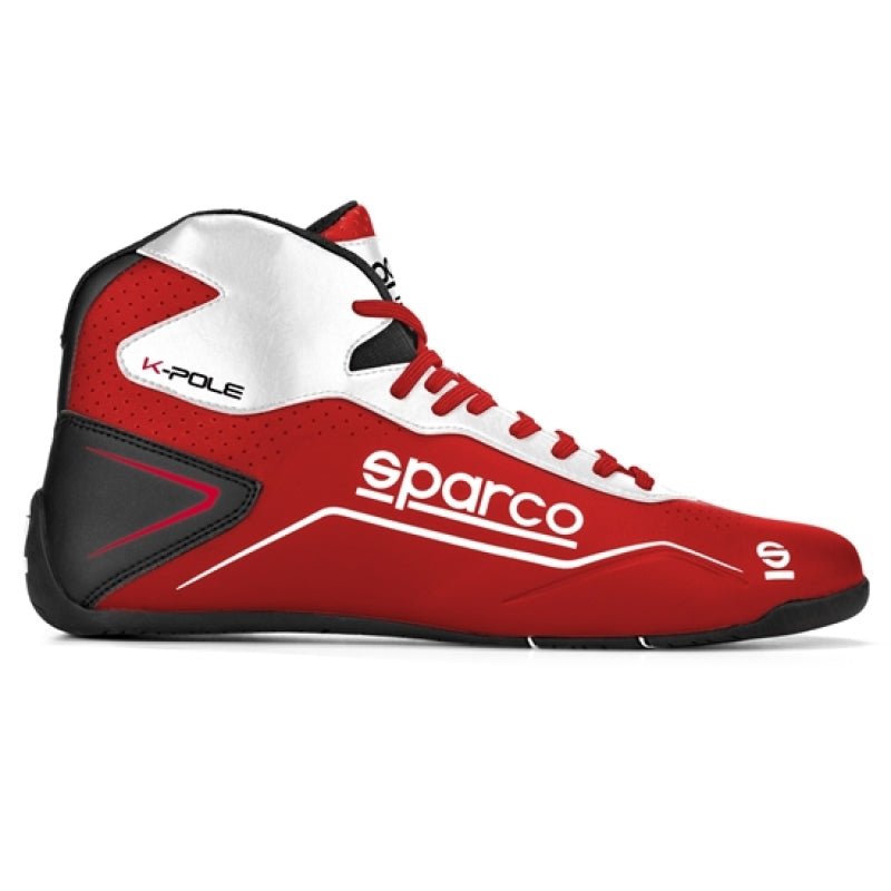 Sparco Shoe K - Pole 35 RED/WHT - Racing Shoes - SPARCO at Garage 56 Engineering