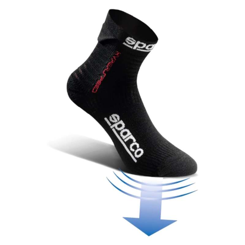 Sparco Socks Hyperspeed 44-45 Black/Blue - Footwear - SPARCO at Garage 56 Engineering