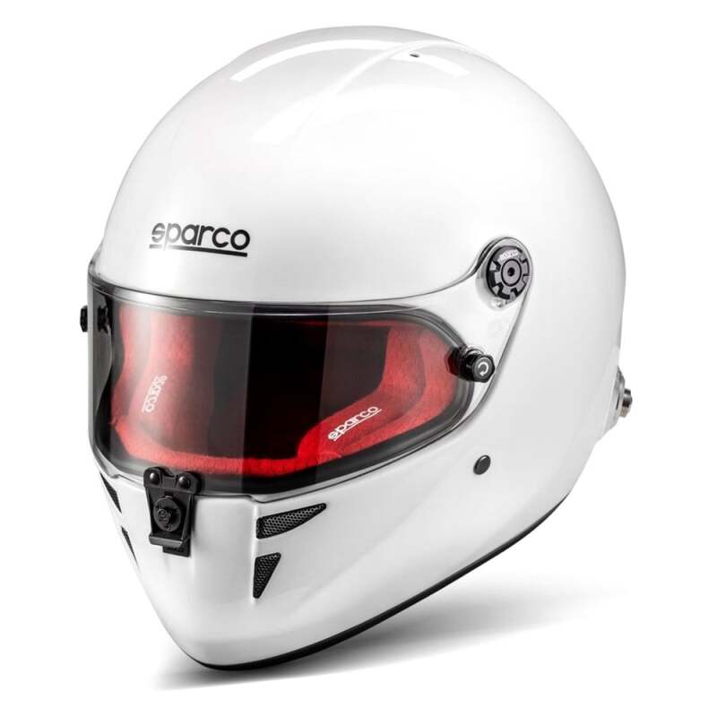 SPARCO Stealth RF Helmet - Small - White/Red - Helmets and Accessories - SPARCO at Garage 56 Engineering