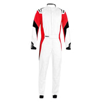 Sparco Suit Competition (Boot Cuff) 60 White/Red - Racing Suits - SPARCO at Garage 56 Engineering