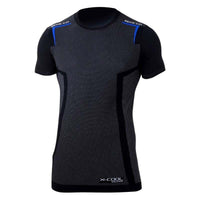 Sparco T-Shirt K-Carbon Black/Blue - Shirts - SPARCO at Garage 56 Engineering
