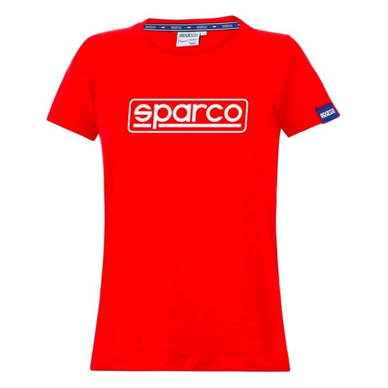 Sparco T-Shirt Lady Frame LRG Red - Shirts - SPARCO at Garage 56 Engineering