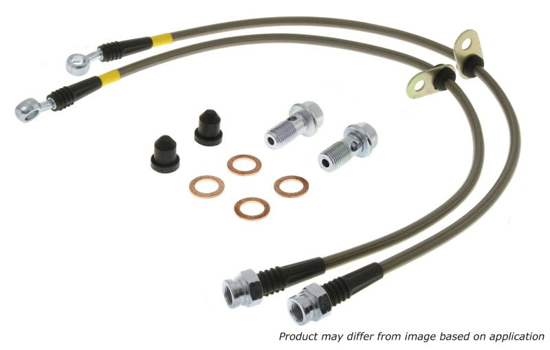 StopTech Mazda Miata NA 1.6 Stainless Steel Front Brake Lines - Brake Line Kits - Stoptech at Garage 56 Engineering
