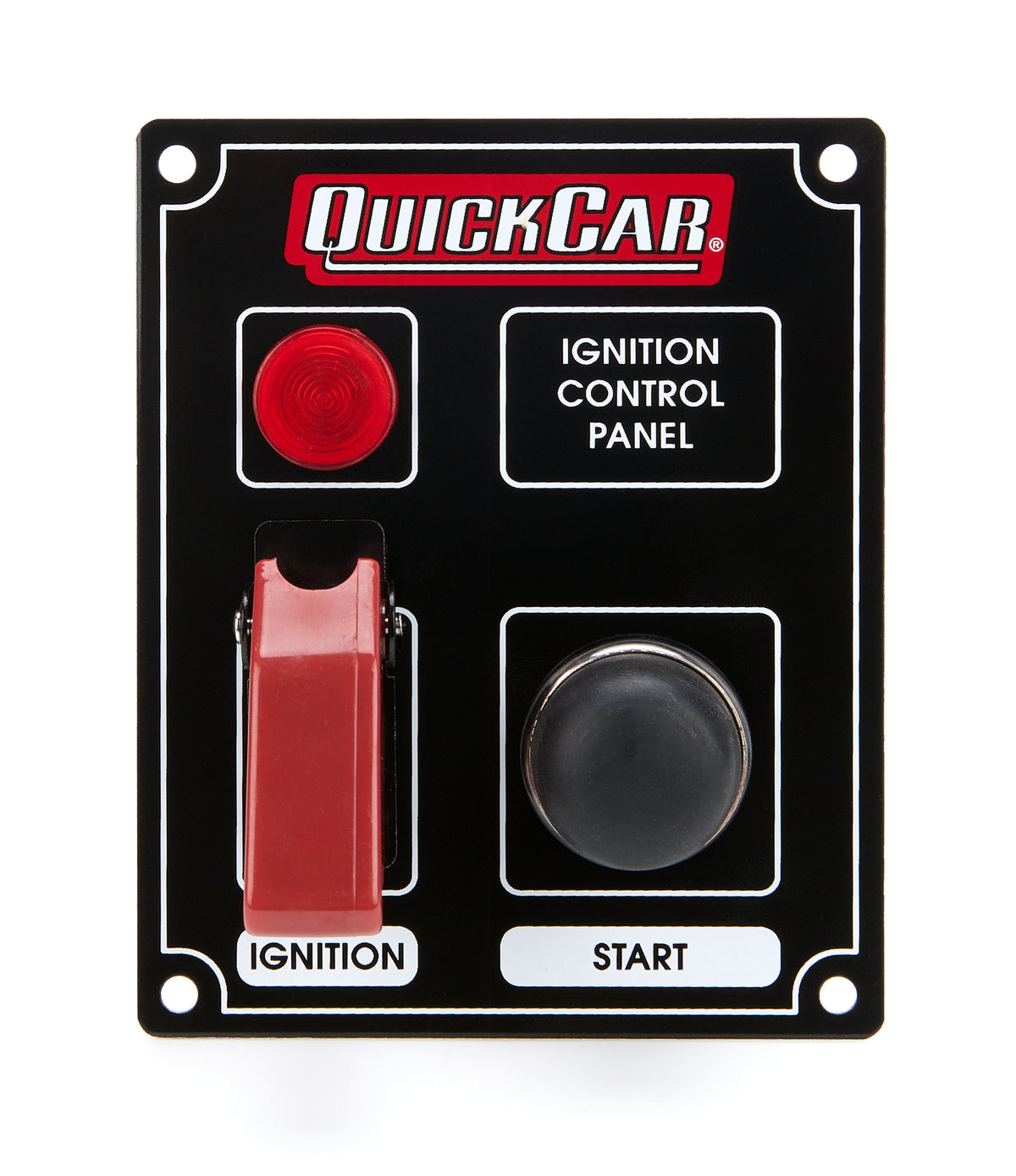 Ignition Panel Black w/ Flip Switch & Lights
